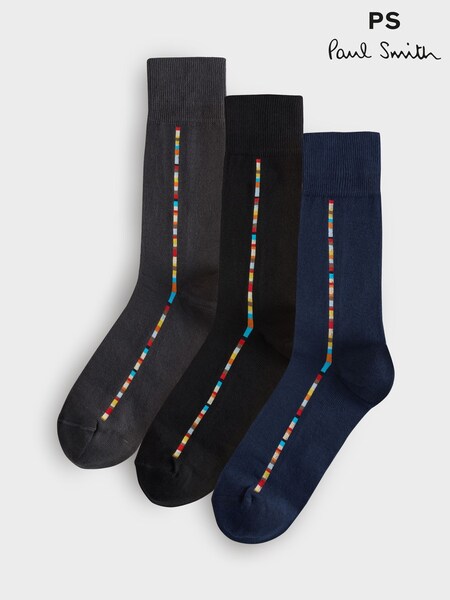 PS Paul Smith Multi Logo Socks 3 Pack (AV7276) | £60