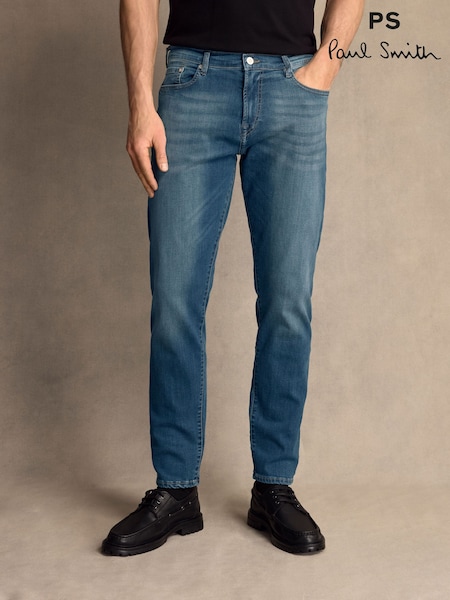 PS Paul Smith Mid Wash Denim Tapered Jeans (AV7290) | £145