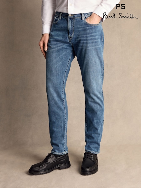 PS Paul Smith Mid Wash Denim Tapered Jeans (AV7291) | £155