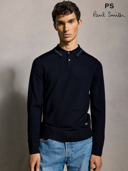PS Paul Smith Knitted Polo Shirt (AV7312) | £135