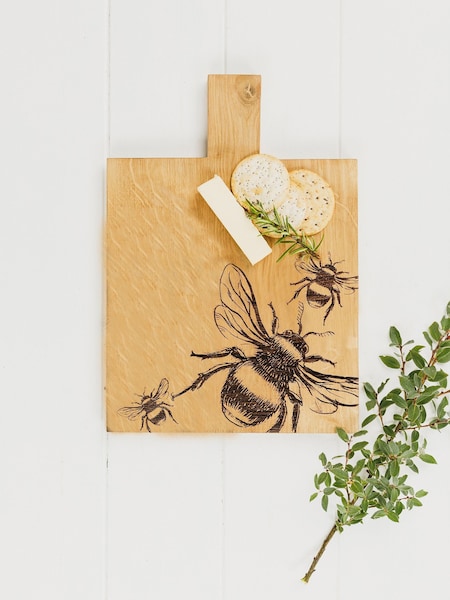 Selbrae House Oak Medium Bee Paddle Serving board (AV7334) | £45