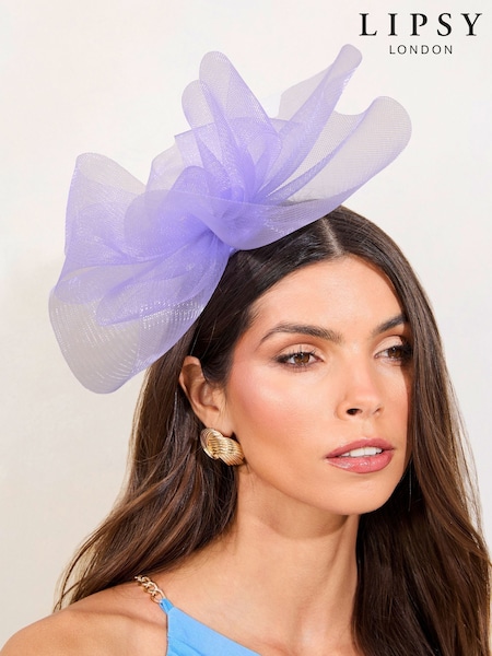 Lipsy Lilac Mesh Fascinator Headband (AV7388) | £18
