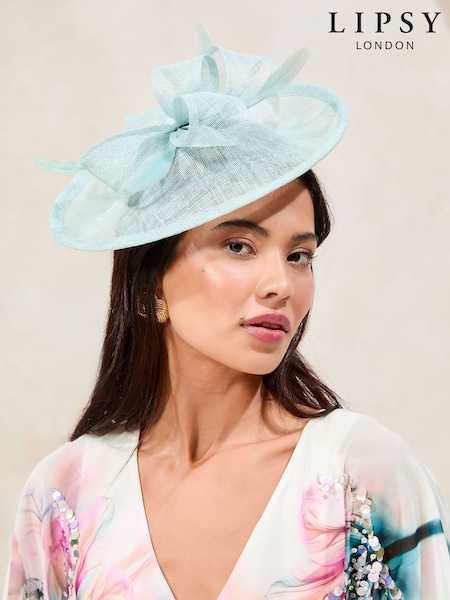 Lipsy Green Oversized Disk Fascinator Headband (AV7390) | £32