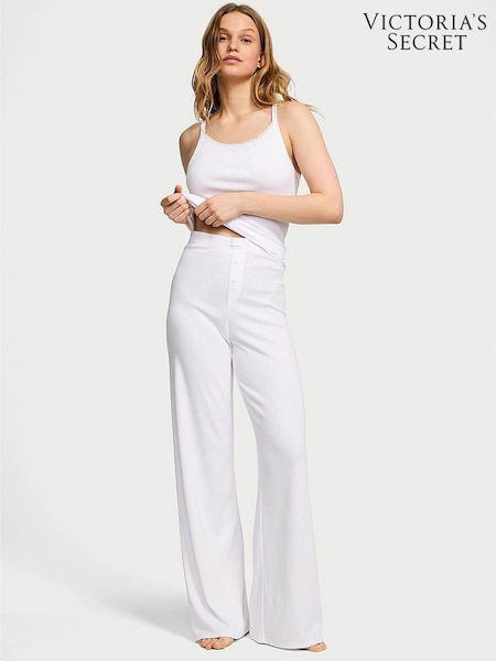 Victoria's Secret White Pointelle Modal Pyjama Set (AV7554) | £45