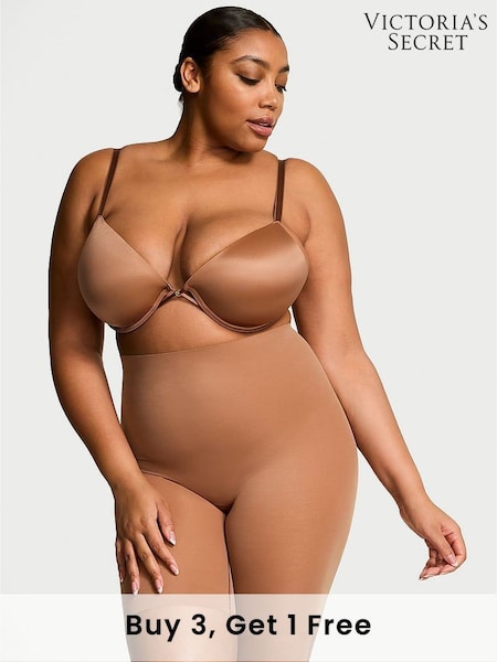 Victoria's Secret Caramel Nude Mid Thigh Shaping SheerSmoothing™ Knickers (AV7560) | £29
