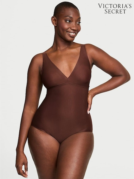 Victoria's Secret Ganache Nude Shaping SheerSmoothing™ Plunge Bodysuit (AV7568) | £49