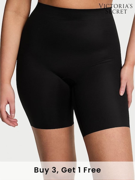 Victoria's Secret Black Mid Thigh Shaping SheerSmoothing™ Knickers (AV7577) | £29