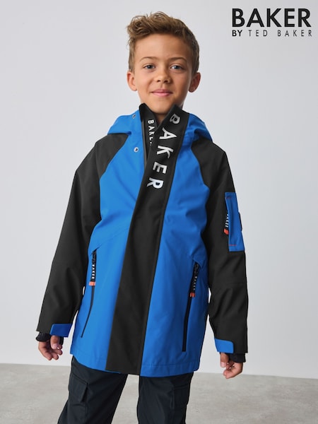 Baker by Ted Baker Shower Resistant Colourblock Coat (AV7590) | £0