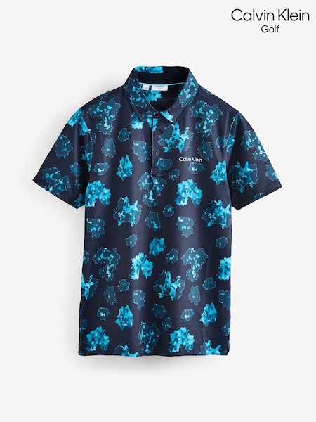 Calvin Klein Golf Cyber Floral Printed Polo Shirt (AV7622) | £60