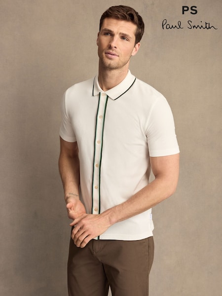 PS Paul Smith Contrast Button Down Polo Shirt (AV7855) | £105