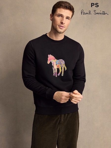 PS Paul Smith Graphic Design Black Sweatshirt (AV7863) | £135