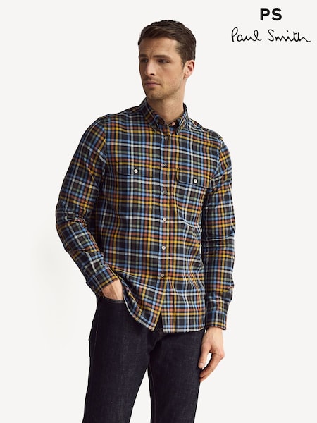 PS Paul Smith Blue Checkered Shirt (AV7866) | £155