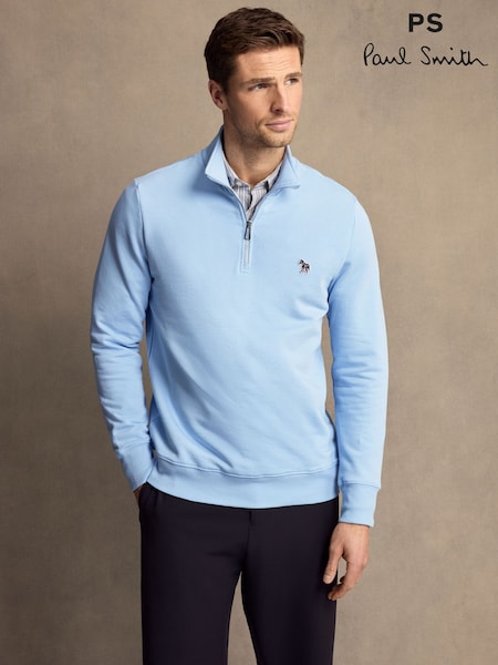 PS Paul Smith Logo Quarter Zip Sweatshirt (AV7877) | £135