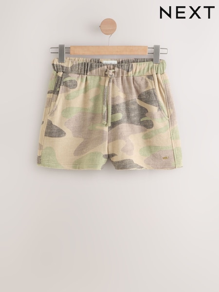 Camo 100% Cotton Textured Waffle Shorts (AV8026) | £24