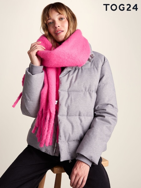Pink - Tog 24 Marlene Heavyweight Brushed Colour Block Blanket Scarf