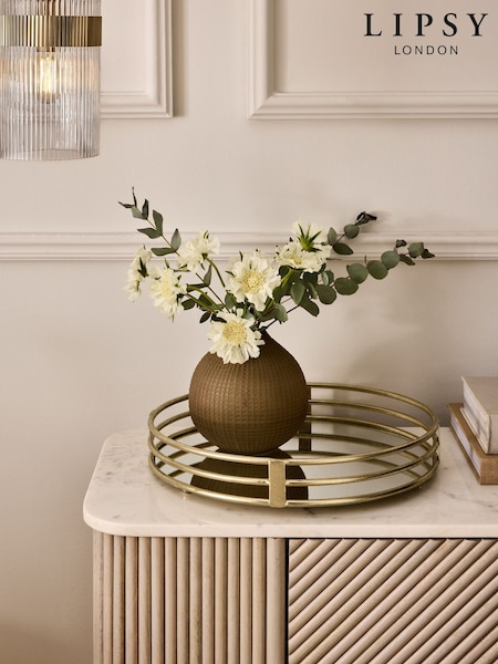 Lipsy Gold Round Mirror Serving Tray (AV8238) | £34