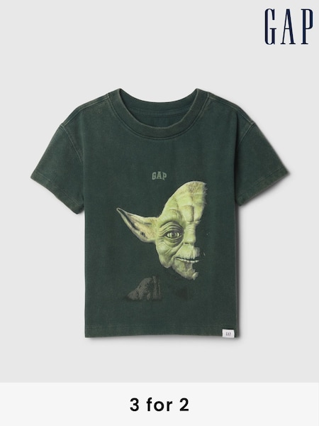 Gap Green Yoda Star Wars Graphic T-Shirt (6mths-5yrs) (AV8518) | £30
