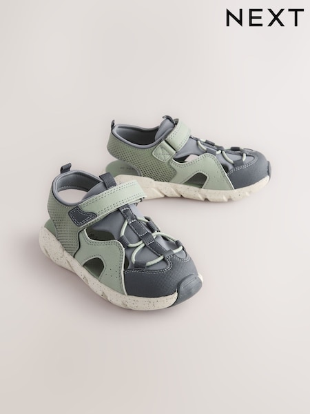 Sage Green Bumptoe Trekker Sandals (AV8632) | £22 - £24