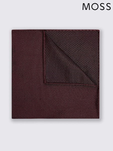MOSS Red Tweed Peacoat Silk Pocket Square (AV8673) | £20