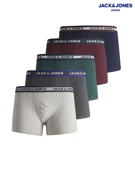 JACK & JONES JUNIOR Mixed Colour Boxers 5 Pack (AV8732) | £30