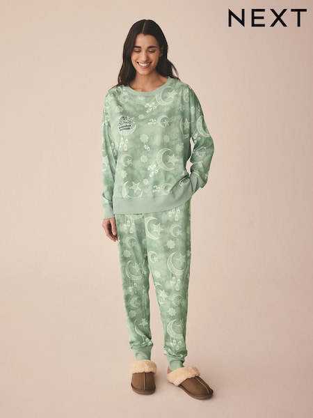 Sage Green Womens Eid Matching Family Pyjamas Set (AV8869) | £24