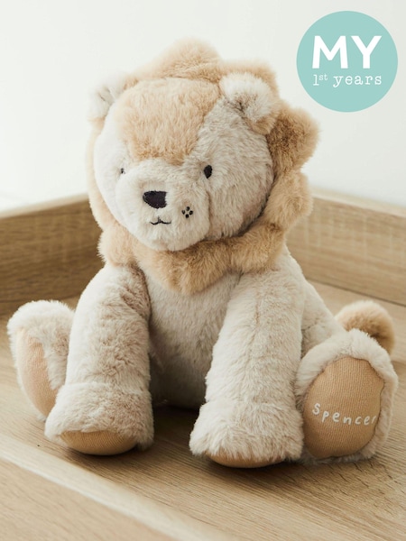 Personalised Lion Plush Toy by My 1st Years (AV8951) | £30