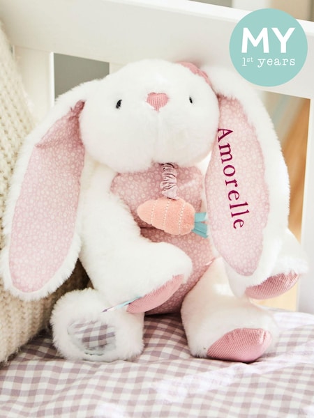 Personalised Pink Bunny Rabbit Activity Toy by My 1st Years (AV8979) | £32