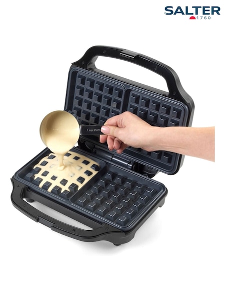 Salter Black Kuro Waffle Maker (AV9061) | £28