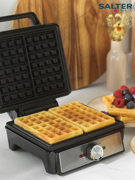 Salter Silver Waffle Maker (AV9064) | £30