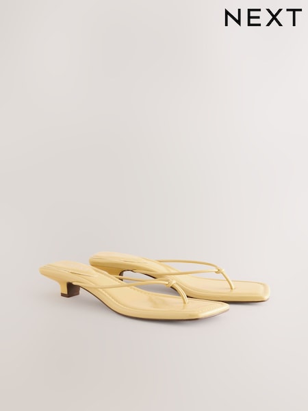 Buttermilk Forever Comfort® Square Toe Post Low Heels (AV9073) | £28