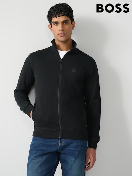 BOSS Black Zip-Up 100% Cotton Terry Jacket (AV9161) | £139