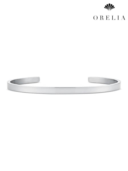 Orelia London Silver Tone Simple Metal Cuff Bracelet (AV9258) | £25
