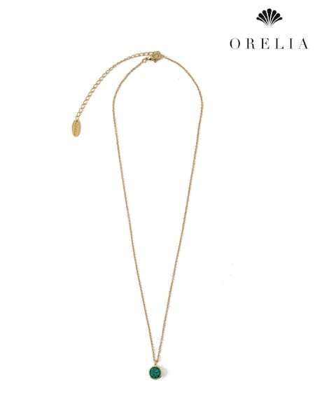 Orelia London Swarovski Emerald Ditsy Necklace (AV9353) | £28