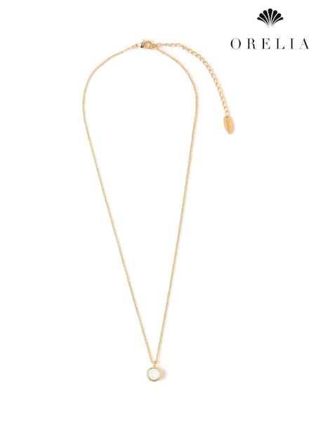 Orelia London Swarovski Opal Ditsy Necklace (AV9358) | £28