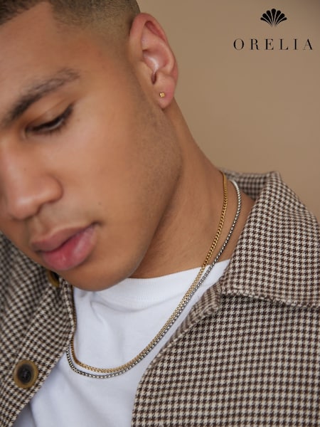 Orelia London Round Box Chain Necklace (AV9365) | £22