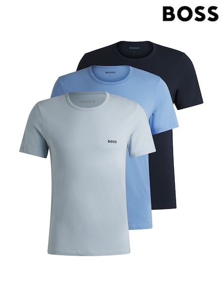 BOSS Blue 100% Cotton T-Shirts 3 Pack (AV9423) | £45