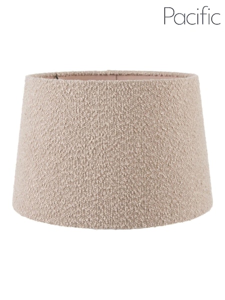 Pacific Lifestyle Taupe Martigues Boucle Tapered Cylinder Shade (AV9493) | £45 - £50