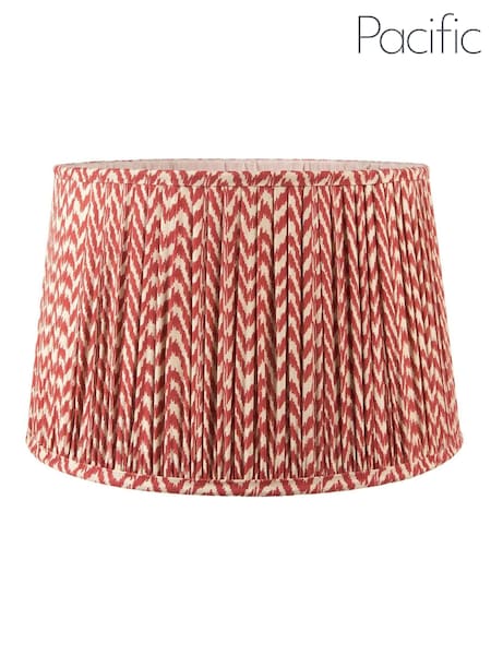Pacific Lifestyle Red Vienna Chevron Mushroom Pleat Shade (AV9496) | £60 - £100
