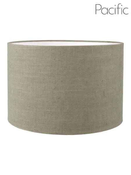 Pacific Lifestyle Pistachio Edward Linen Cylinder Shade (AV9507) | £40 - £90
