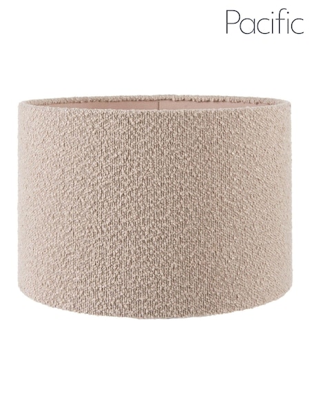 Pacific Lifestyle Taupe Rouen Boucle Cylinder Shade (AV9508) | £40 - £70