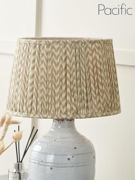 Pacific Lifestyle Taupe Vienna Chevron Mushroom Pleat Shade (AV9530) | £60 - £100