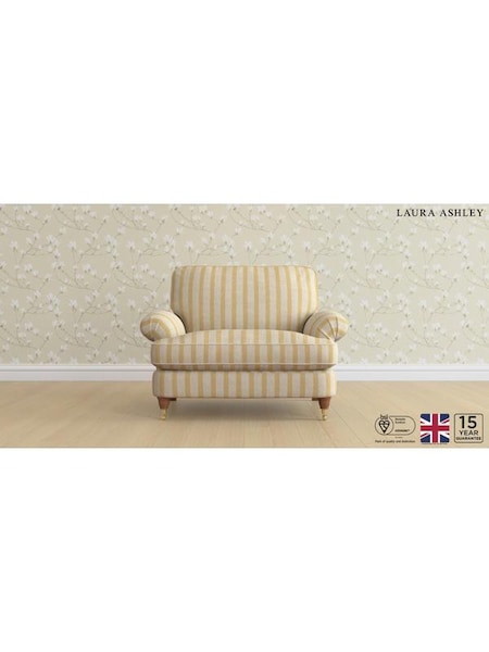 Kinsham Stripe/Ochre Yellow Beaumaris By Laura Ashley (AV9742) | £1,050