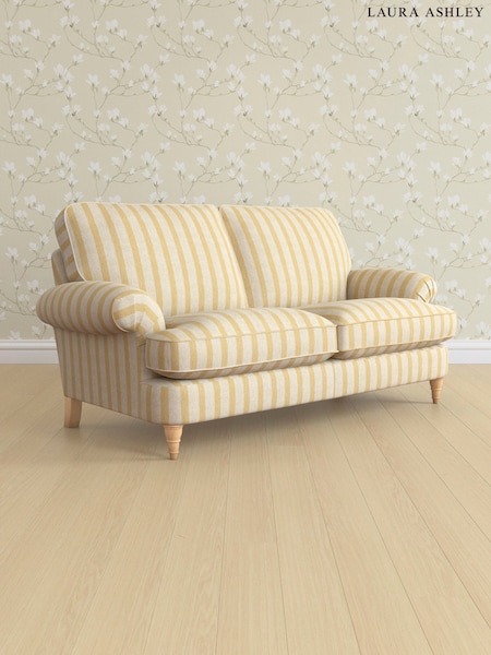 Kinsham Stripe/Ochre Yellow Beaumaris By Laura Ashley (AV9742) | £1,325