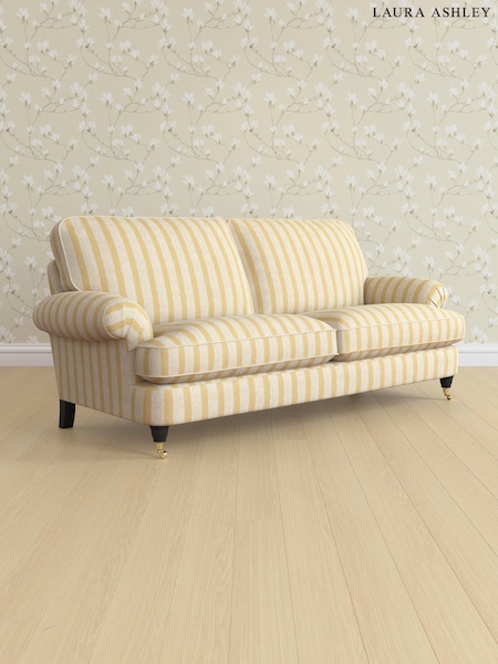 Kinsham Stripe/Ochre Yellow Beaumaris By Laura Ashley (AV9742) | £1,425