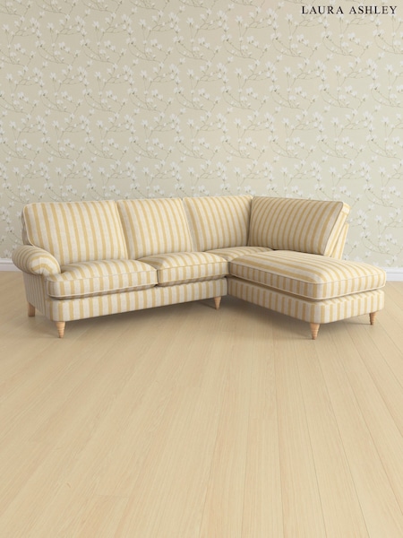 Kinsham Stripe/Ochre Yellow Beaumaris By Laura Ashley (AV9742) | £2,350
