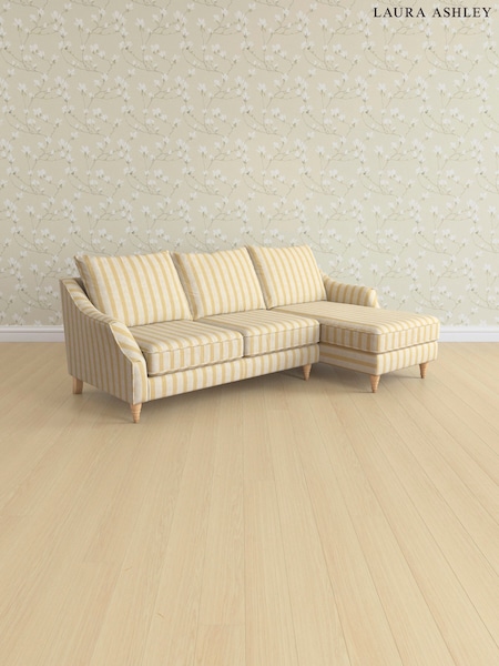 Kinsham Stripe/Ochre Yellow Beverley By Laura Ashley (AV9745) | £2,175