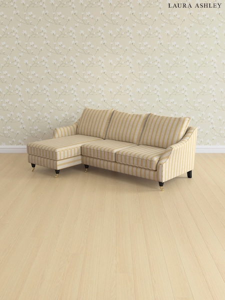 Kinsham Stripe/Ochre Yellow Beverley By Laura Ashley (AV9745) | £2,175