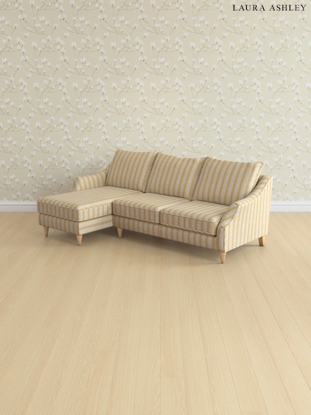 Kinsham Stripe/Ochre Yellow Beverley By Laura Ashley (AV9745) | £2,175