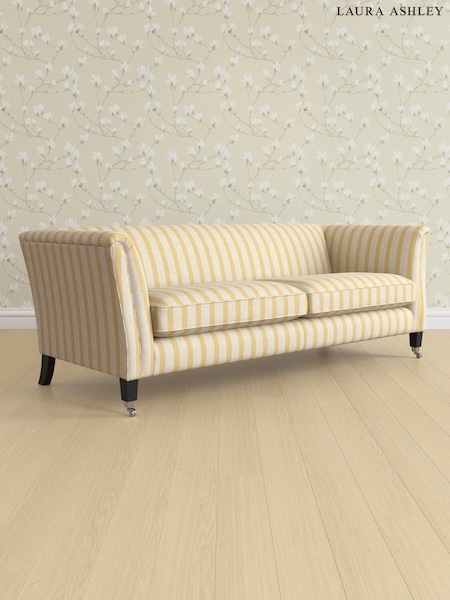Kinsham Stripe/Ochre Yellow Chatsworth By Laura Ashley (AV9747) | £1,475