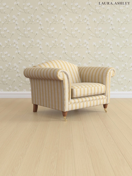 Kinsham Stripe/Ochre Yellow Gloucester By Laura Ashley (AV9750) | £950